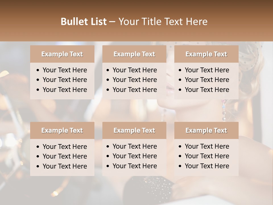 A Woman In A Black Dress Sitting In A Car PowerPoint Template