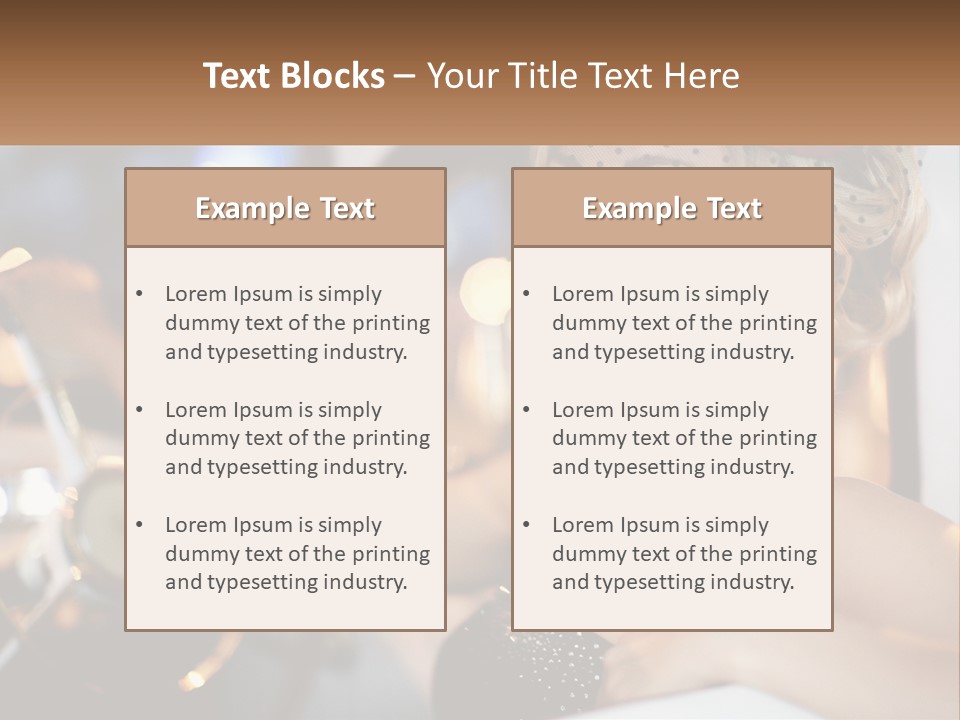 A Woman In A Black Dress Sitting In A Car PowerPoint Template