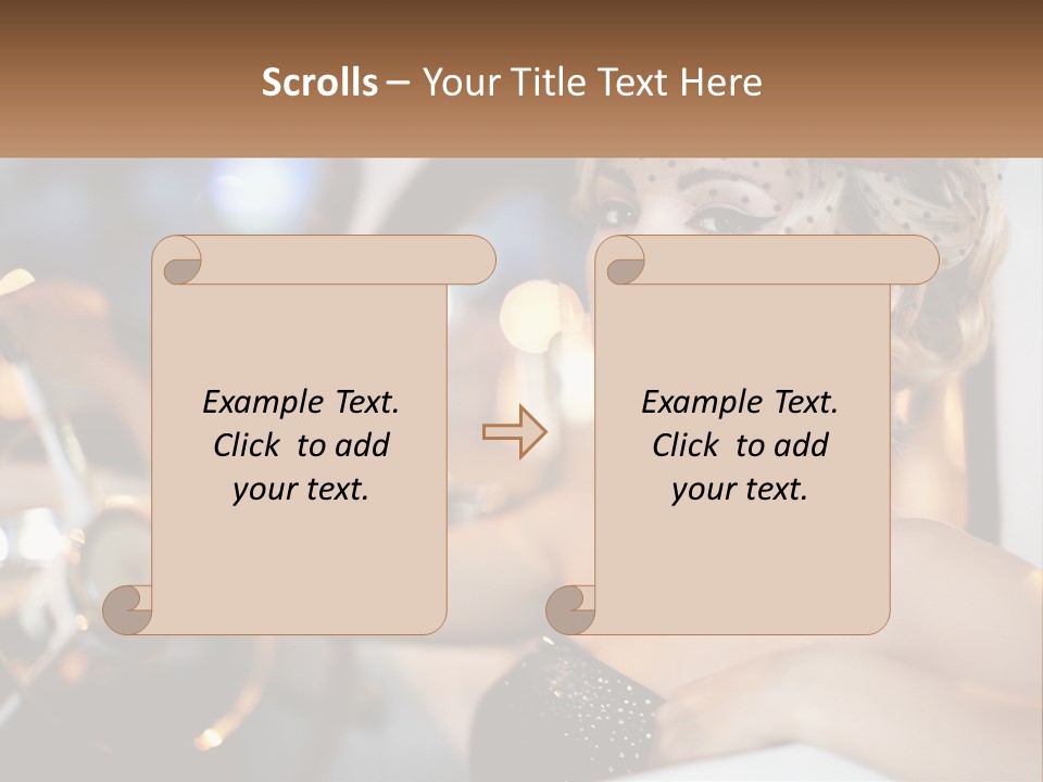 A Woman In A Black Dress Sitting In A Car PowerPoint Template