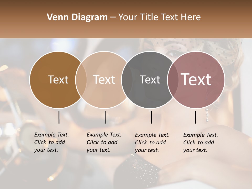 A Woman In A Black Dress Sitting In A Car PowerPoint Template