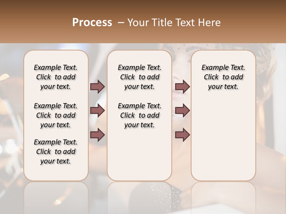 A Woman In A Black Dress Sitting In A Car PowerPoint Template