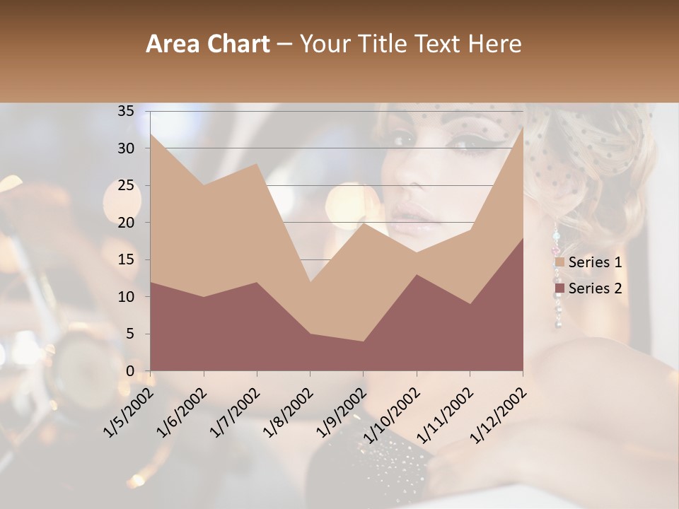 A Woman In A Black Dress Sitting In A Car PowerPoint Template