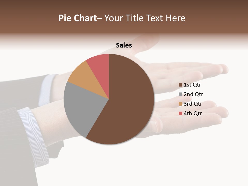 A Person In A Suit Holding Out Their Hands PowerPoint Template