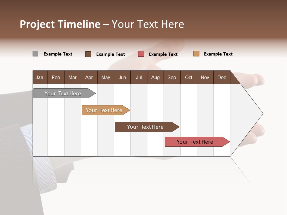 A Person In A Suit Holding Out Their Hands PowerPoint Template