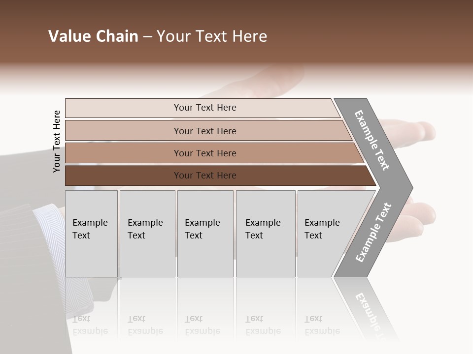A Person In A Suit Holding Out Their Hands PowerPoint Template