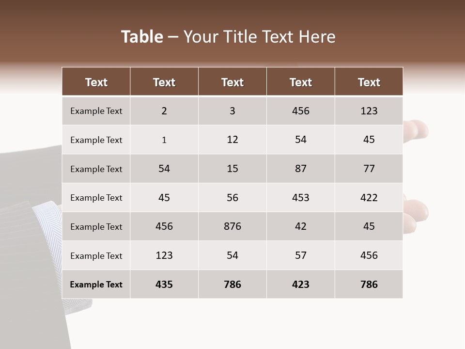 A Person In A Suit Holding Out Their Hands PowerPoint Template