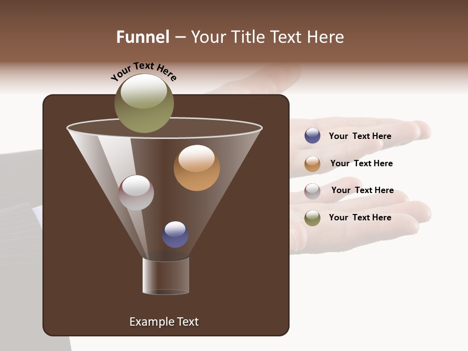 A Person In A Suit Holding Out Their Hands PowerPoint Template