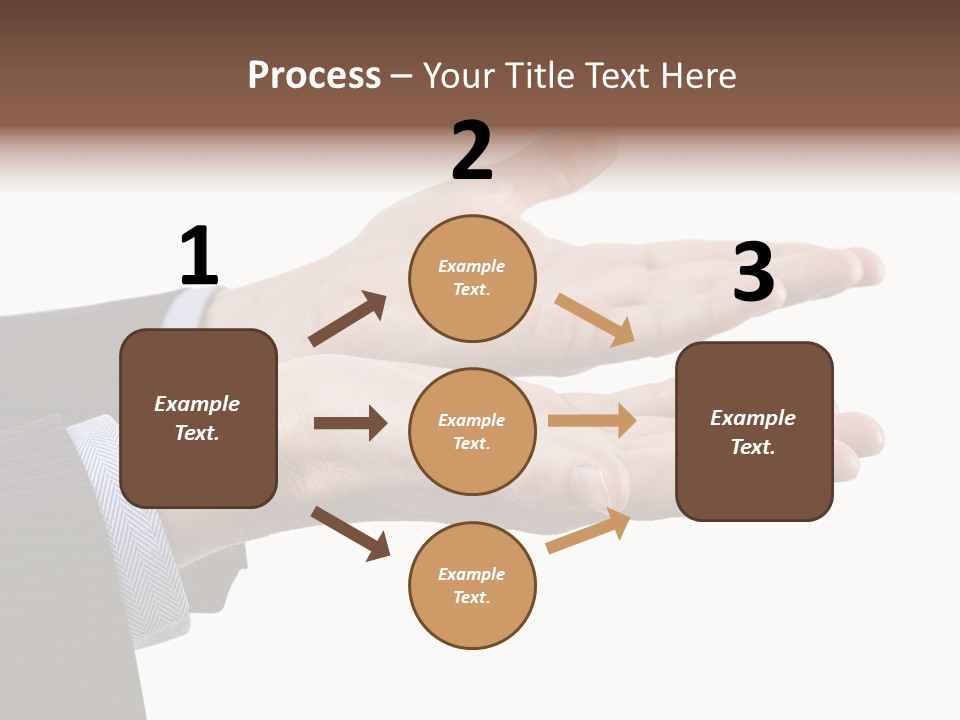 A Person In A Suit Holding Out Their Hands PowerPoint Template