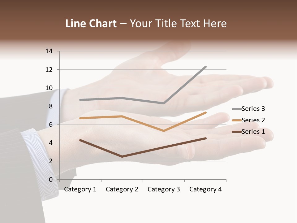 A Person In A Suit Holding Out Their Hands PowerPoint Template