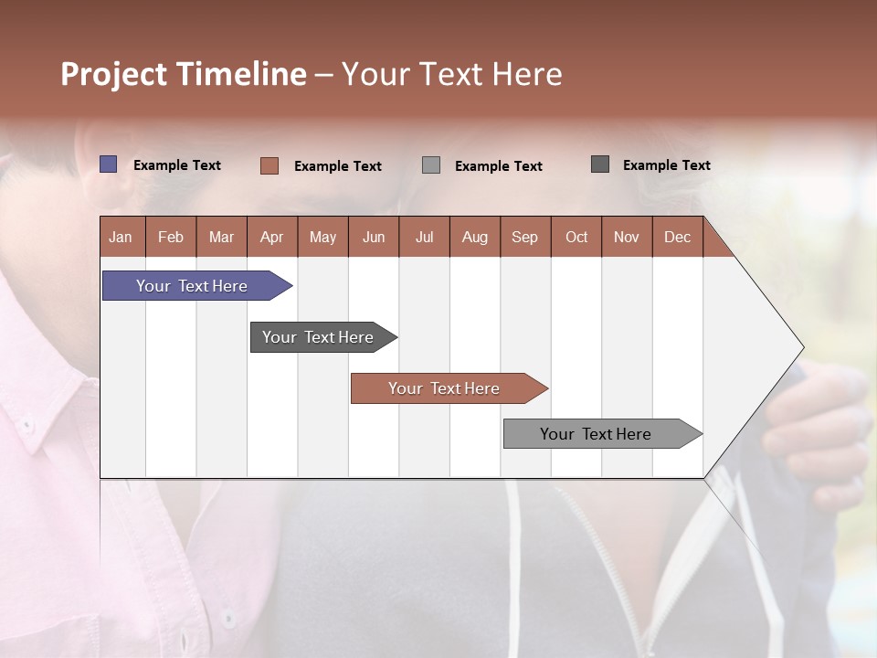 A Man And A Woman Looking At A Cell Phone PowerPoint Template