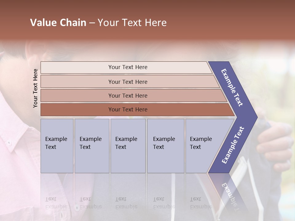 A Man And A Woman Looking At A Cell Phone PowerPoint Template
