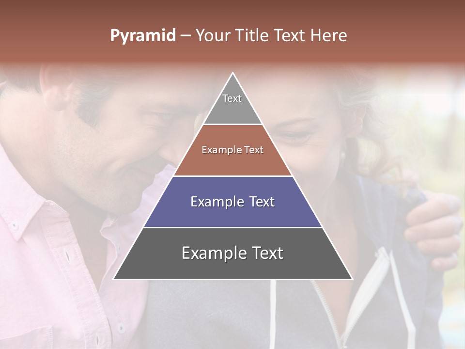 A Man And A Woman Looking At A Cell Phone PowerPoint Template