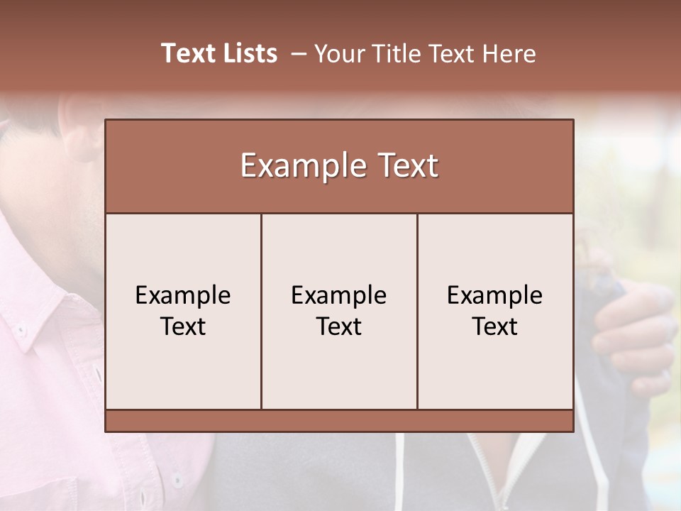 A Man And A Woman Looking At A Cell Phone PowerPoint Template