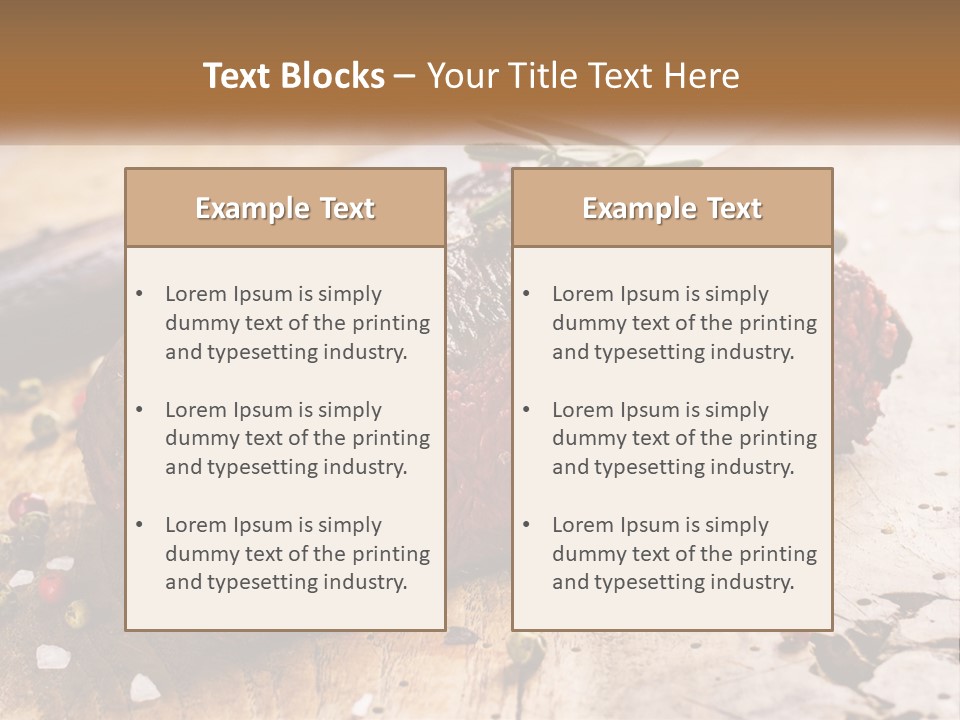 A Piece Of Steak On A Cutting Board With A Knife PowerPoint Template
