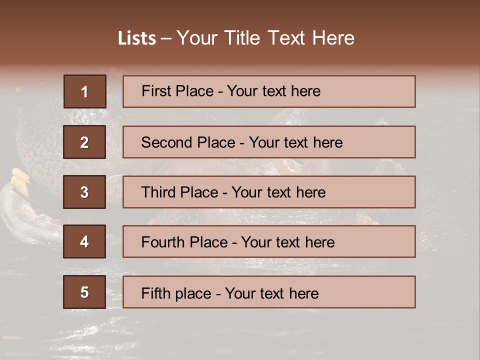 A Hippopotamus In A Body Of Water With Its Mouth Open PowerPoint Template