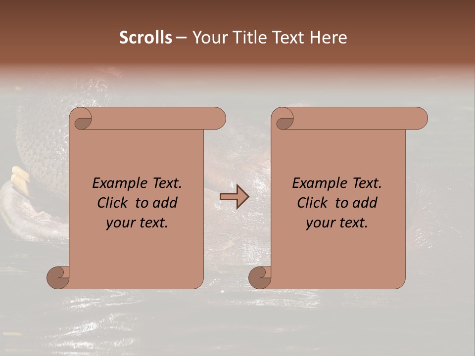 A Hippopotamus In A Body Of Water With Its Mouth Open PowerPoint Template