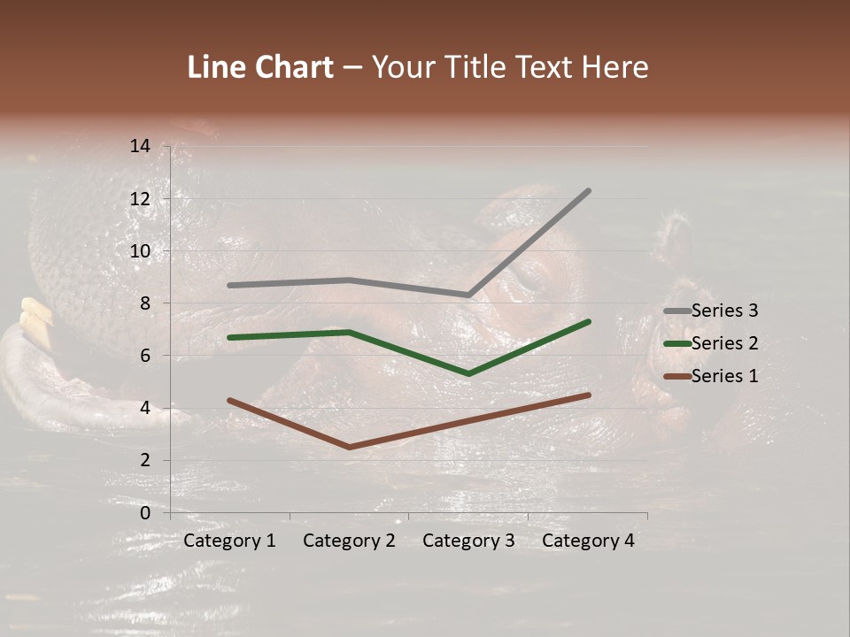 A Hippopotamus In A Body Of Water With Its Mouth Open PowerPoint Template