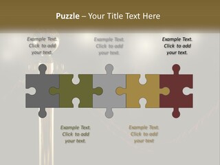 A Golden Trophy On A Red Rope With Spotlights In The Background PowerPoint Template