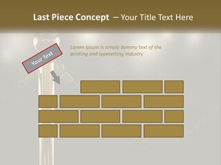 A Golden Trophy On A Red Rope With Spotlights In The Background PowerPoint Template