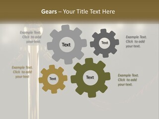 A Golden Trophy On A Red Rope With Spotlights In The Background PowerPoint Template