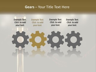 A Golden Trophy On A Red Rope With Spotlights In The Background PowerPoint Template