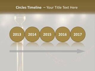 A Golden Trophy On A Red Rope With Spotlights In The Background PowerPoint Template