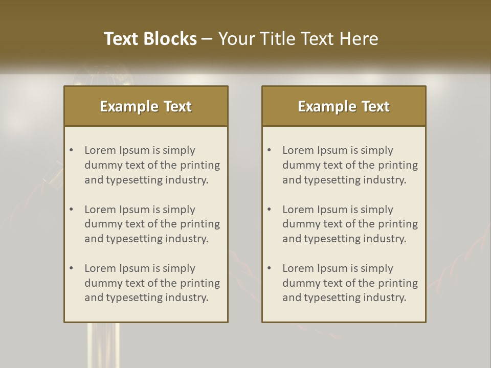 A Golden Trophy On A Red Rope With Spotlights In The Background PowerPoint Template