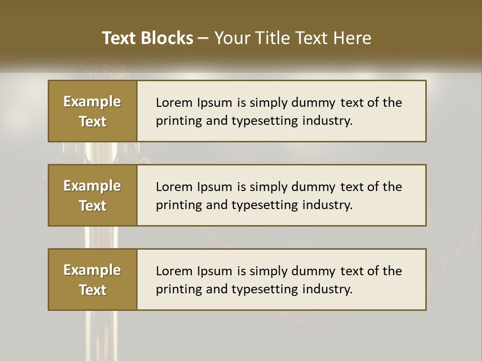 A Golden Trophy On A Red Rope With Spotlights In The Background PowerPoint Template