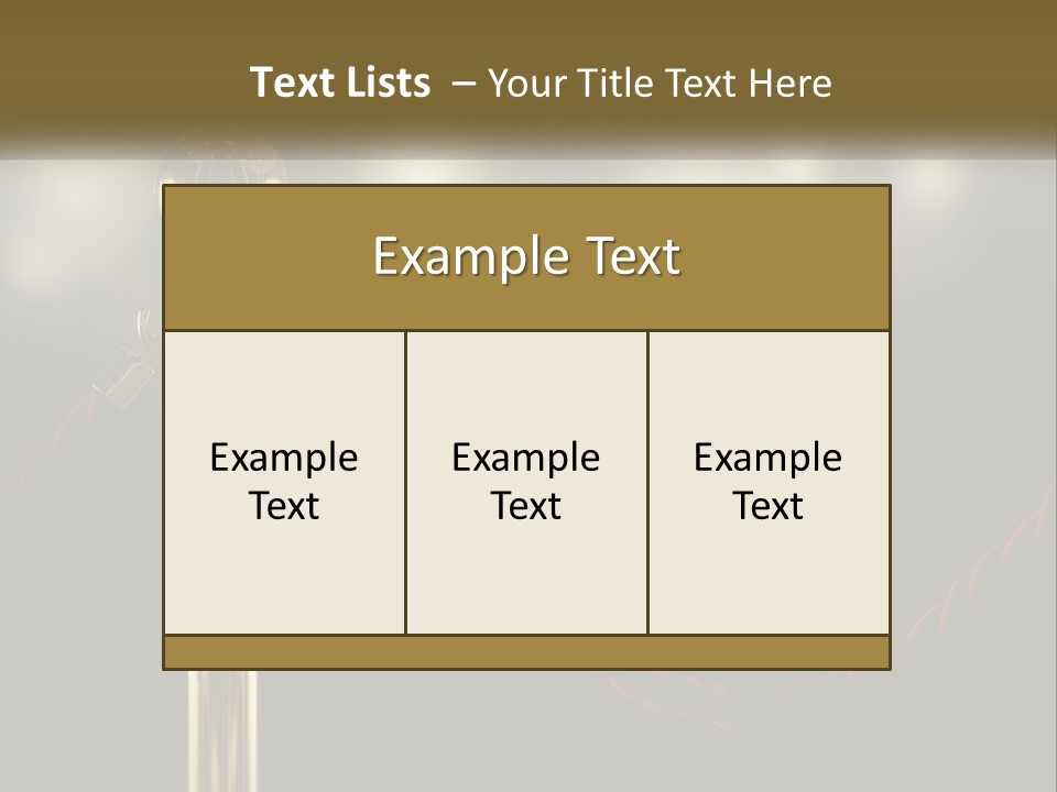 A Golden Trophy On A Red Rope With Spotlights In The Background PowerPoint Template