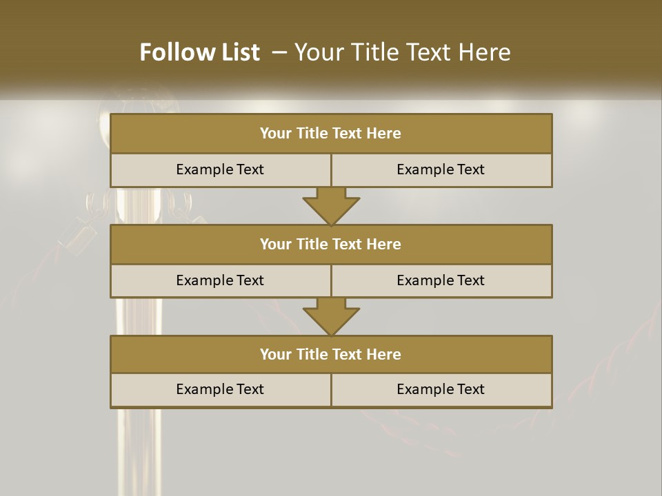 A Golden Trophy On A Red Rope With Spotlights In The Background PowerPoint Template
