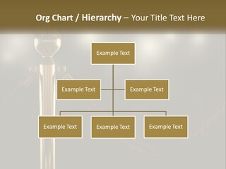 A Golden Trophy On A Red Rope With Spotlights In The Background PowerPoint Template