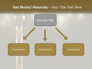 A Golden Trophy On A Red Rope With Spotlights In The Background PowerPoint Template