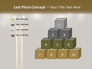 A Golden Trophy On A Red Rope With Spotlights In The Background PowerPoint Template