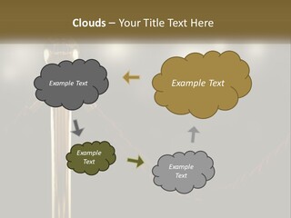 A Golden Trophy On A Red Rope With Spotlights In The Background PowerPoint Template