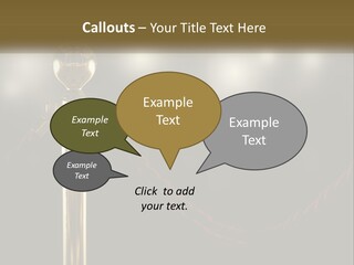 A Golden Trophy On A Red Rope With Spotlights In The Background PowerPoint Template