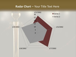 A Golden Trophy On A Red Rope With Spotlights In The Background PowerPoint Template