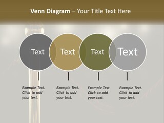 A Golden Trophy On A Red Rope With Spotlights In The Background PowerPoint Template