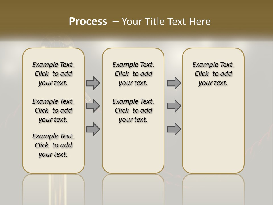 A Golden Trophy On A Red Rope With Spotlights In The Background PowerPoint Template