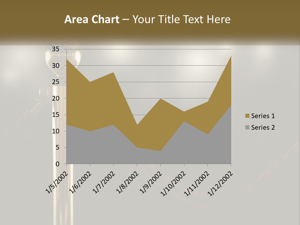 A Golden Trophy On A Red Rope With Spotlights In The Background PowerPoint Template