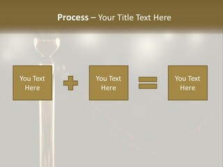 A Golden Trophy On A Red Rope With Spotlights In The Background PowerPoint Template