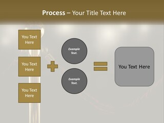A Golden Trophy On A Red Rope With Spotlights In The Background PowerPoint Template