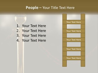 A Golden Trophy On A Red Rope With Spotlights In The Background PowerPoint Template