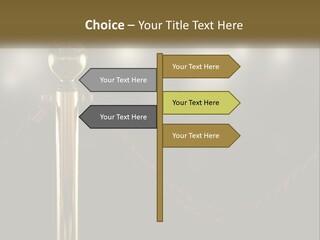 A Golden Trophy On A Red Rope With Spotlights In The Background PowerPoint Template