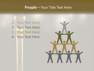 A Golden Trophy On A Red Rope With Spotlights In The Background PowerPoint Template