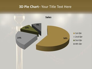 A Golden Trophy On A Red Rope With Spotlights In The Background PowerPoint Template