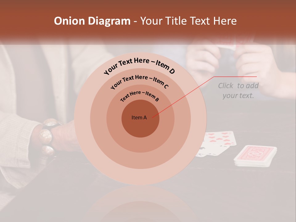 A Man And Woman Playing Cards On A Table PowerPoint Template