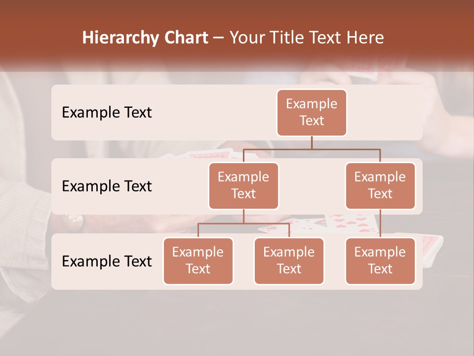 A Man And Woman Playing Cards On A Table PowerPoint Template
