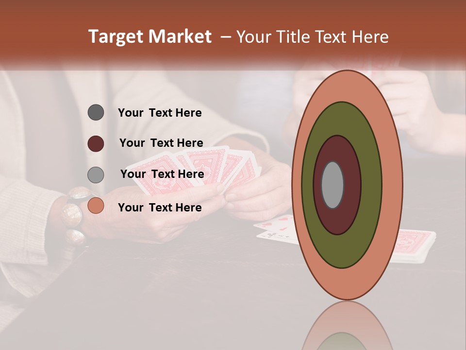 A Man And Woman Playing Cards On A Table PowerPoint Template