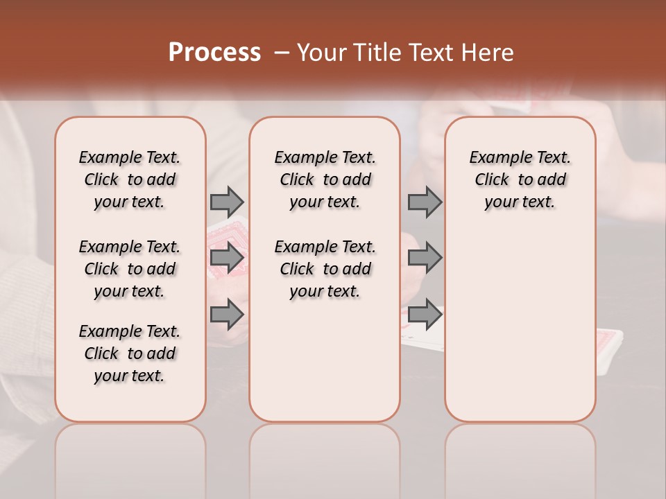A Man And Woman Playing Cards On A Table PowerPoint Template