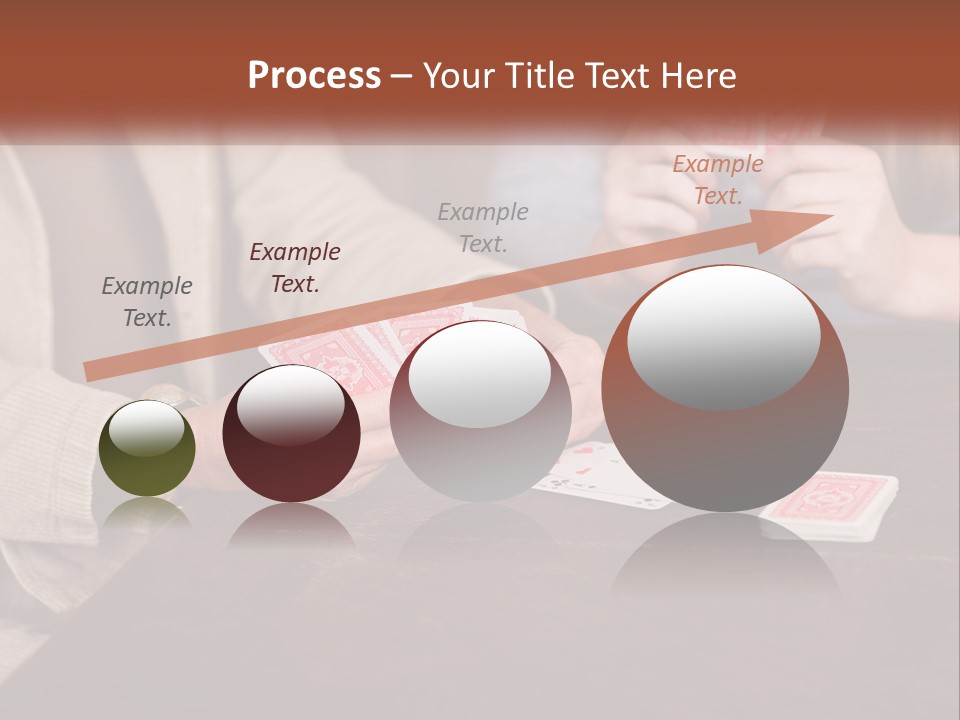 A Man And Woman Playing Cards On A Table PowerPoint Template